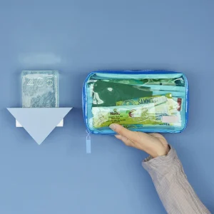 Clear Mixed Blue Drawer Pouch Áne
