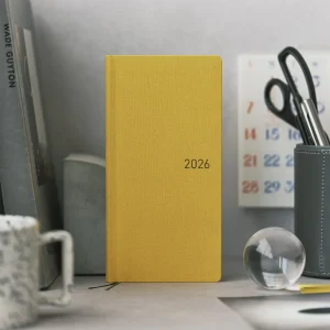Colors Full Moon Yellow Weeks Hardcover Book / Weekly Horizontal / ENG or JPN edition / Jan or Apr start / Mon start