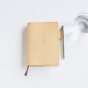 Hobonichi 5-Year Techo Leather Cover (Natural) A6 Size (fits 5-Year Techo)