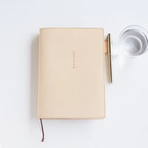 Large Hobonichi 5-Year Techo Leather Cover (Natural) A5 Size (fits Large 5-Year Techo)